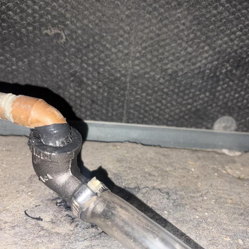 BKD Skyline 4429 drain line with clamp and tape seal