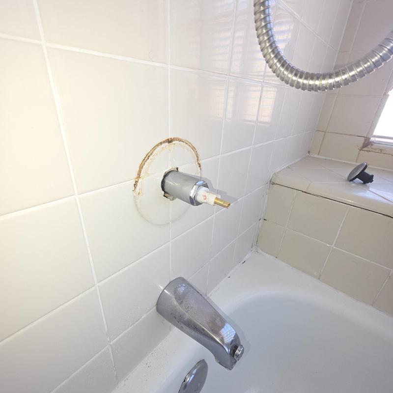 Mixet tub shower valve cartridge replacement in tub