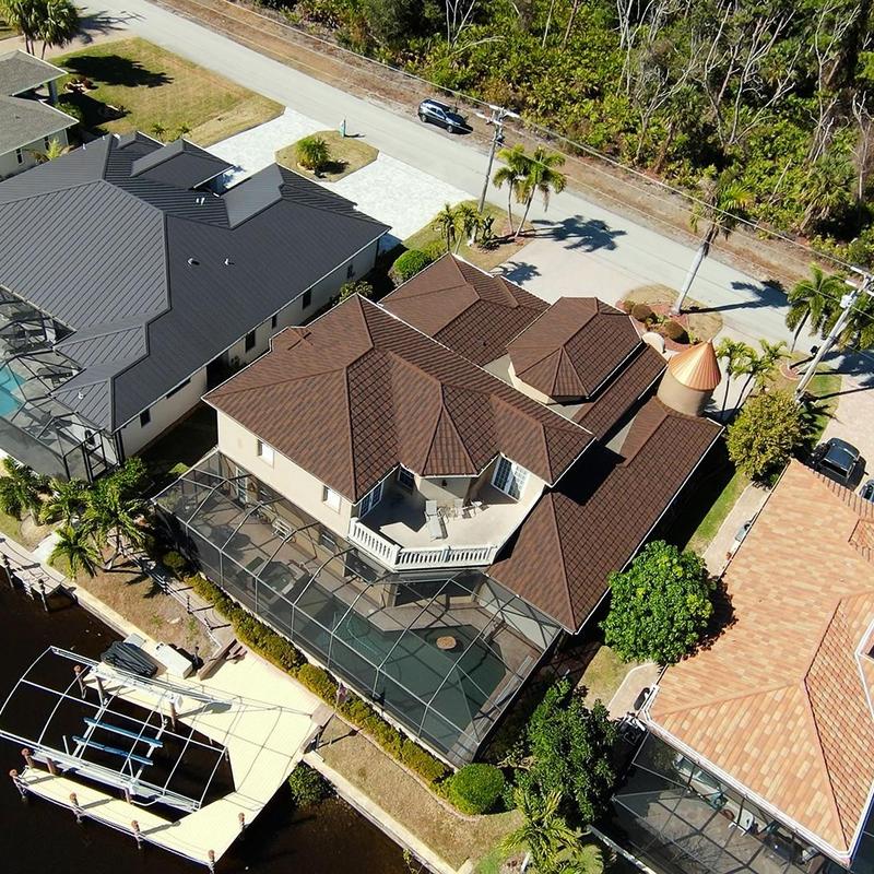 Stonecoated steel roof with coastal durability in Cape Coral