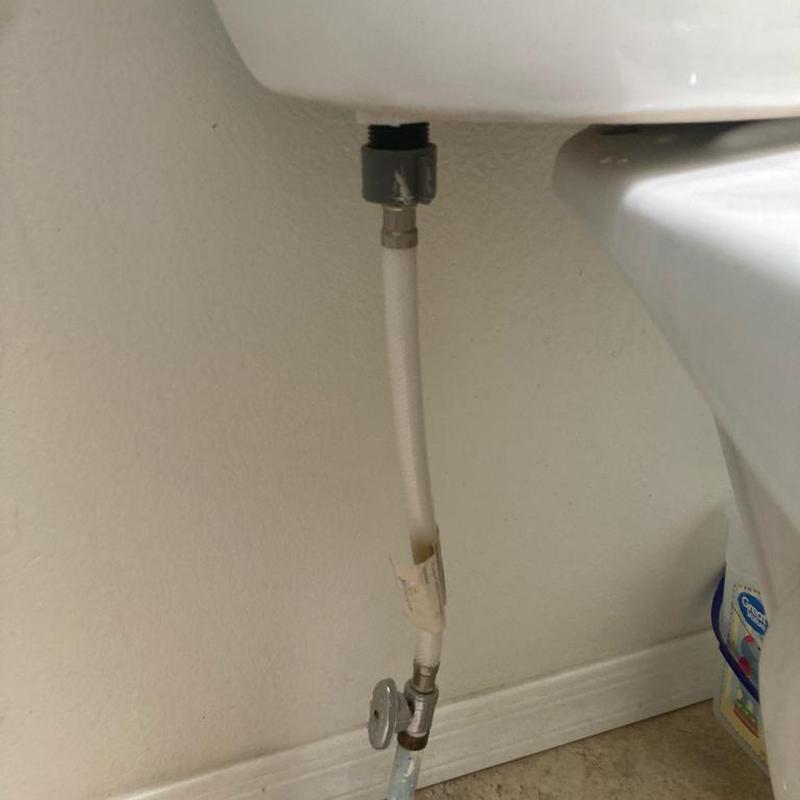 Toilet shutoff valve and supply line installation Toilet shutoff valve and supply line installation