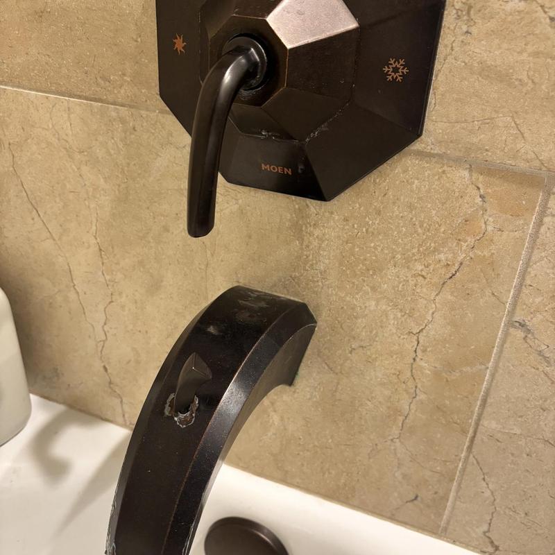 Moen shower valve and faucet installation on tile wall