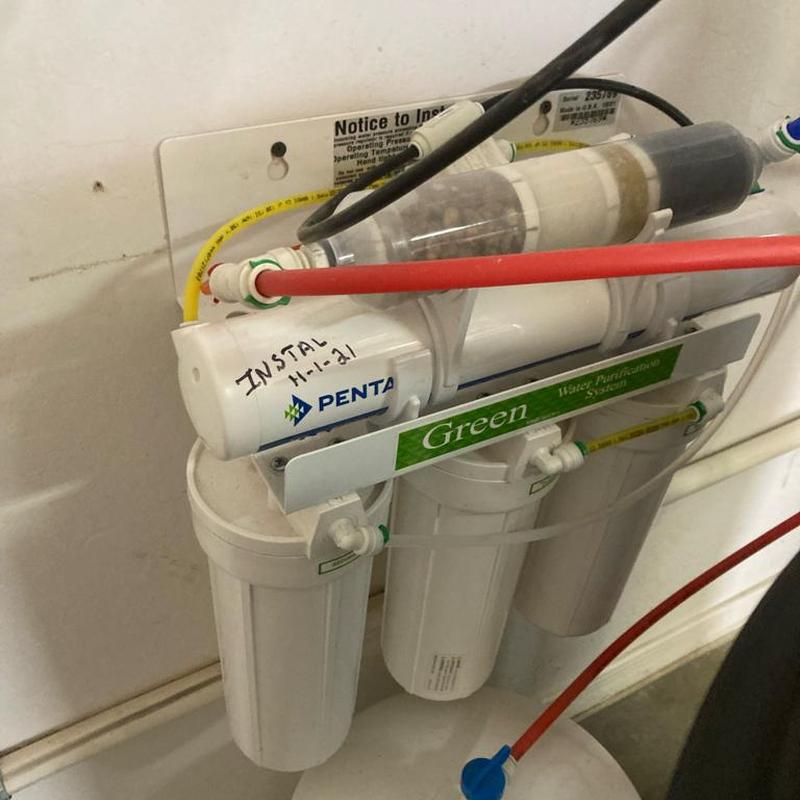 Reverse osmosis system filter and TDS test unit