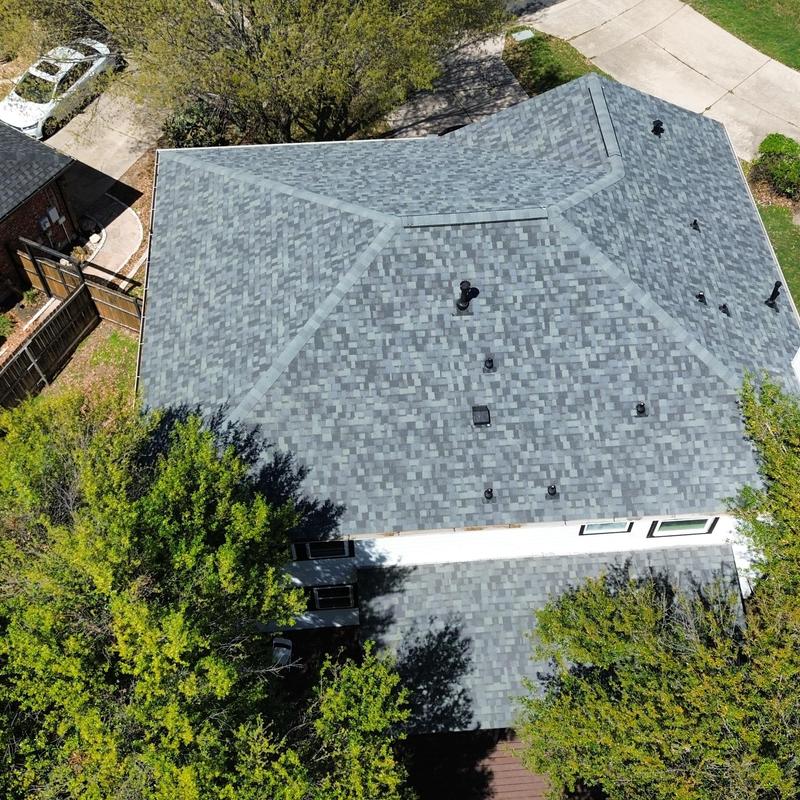 Owen Corning Sierra Gray roof with new ridge vent Owen Corning Sierra Gray roof with new ridge vent