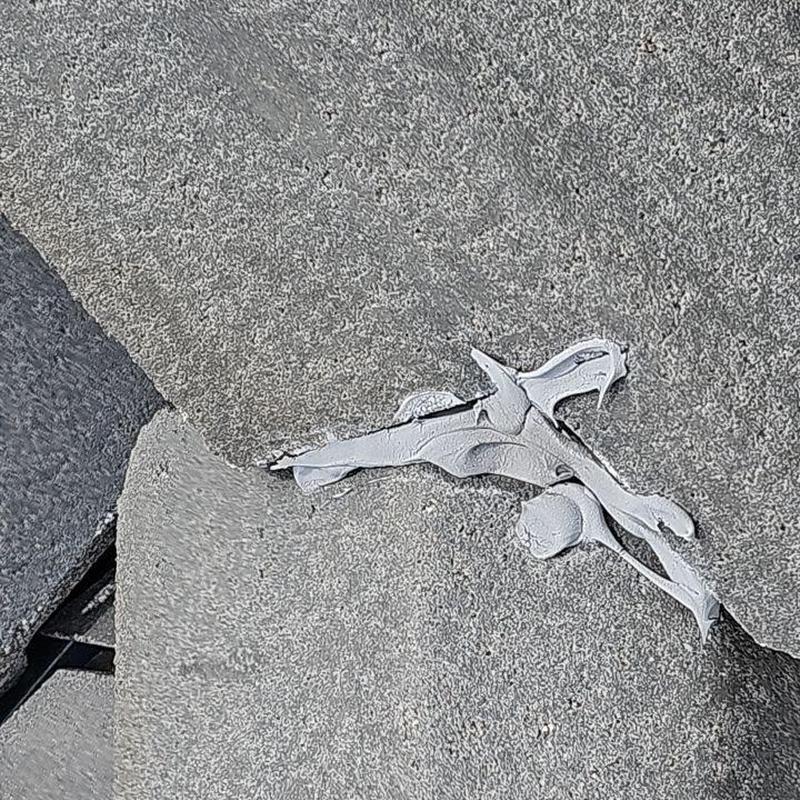 Tile roof pipe jack sealed with roofing cement Tile roof pipe jack sealed with roofing cement