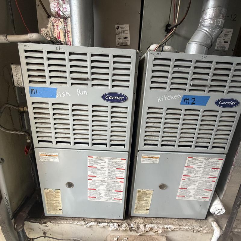 Carrier furnace units in senior living facility inspections