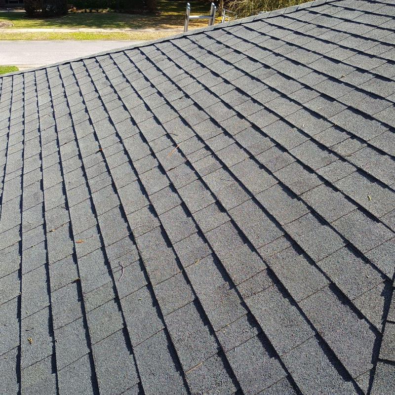 Asphalt shingle roof inspection after high wind storm Asphalt shingle roof inspection after high wind storm
