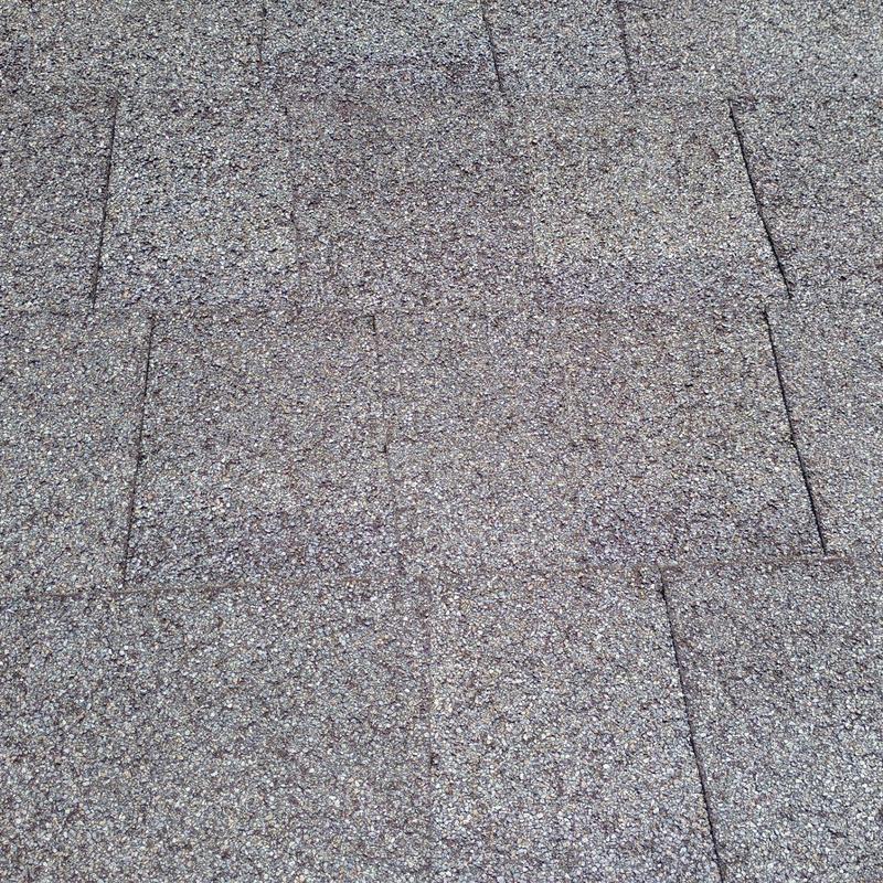 Asphalt shingle roof granule loss after wind storm inspection Asphalt shingle roof granule loss after wind storm inspection