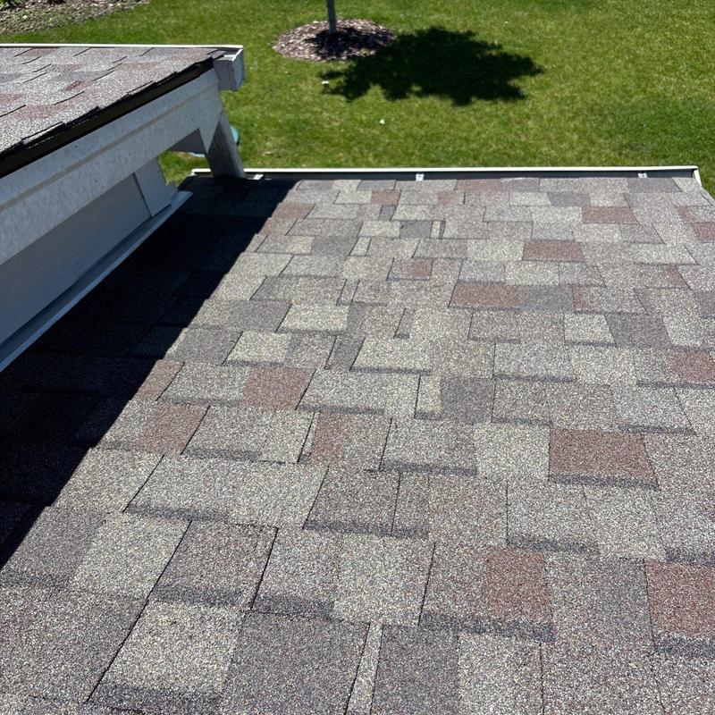 Asphalt shingle roof inspection for hail damage