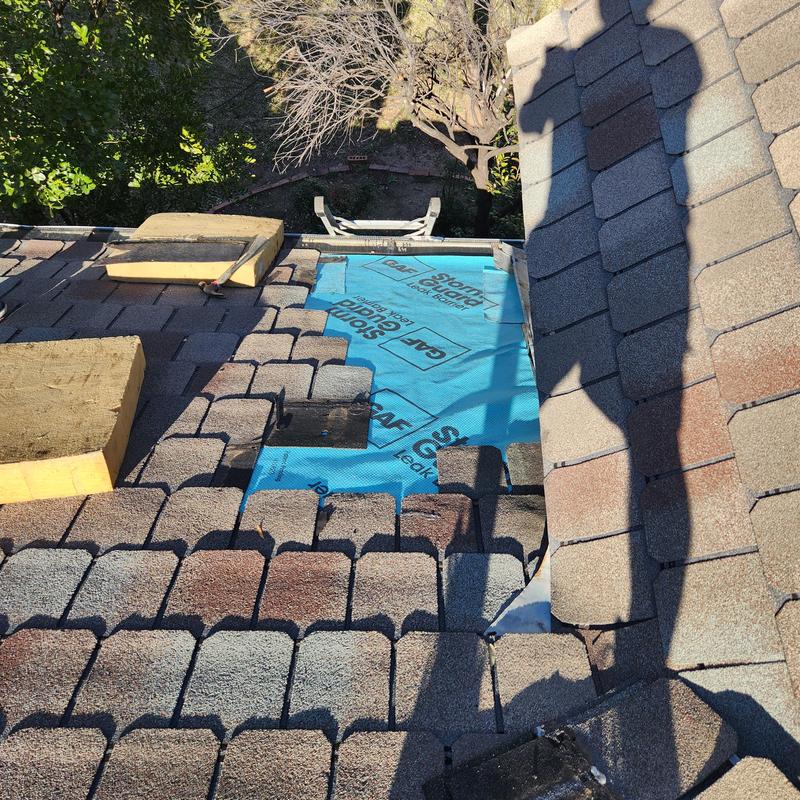 Synthetic roof underlayment and designer shingles repair