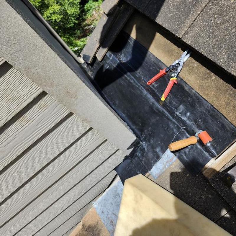 Ice and water shield installation under concrete tiles