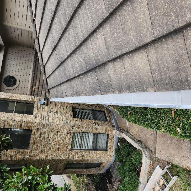 Concrete tile roof with new ice & water shield installation