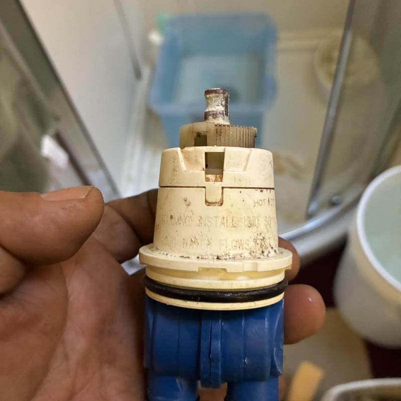 Delta shower valve cartridge with wear and corrosion