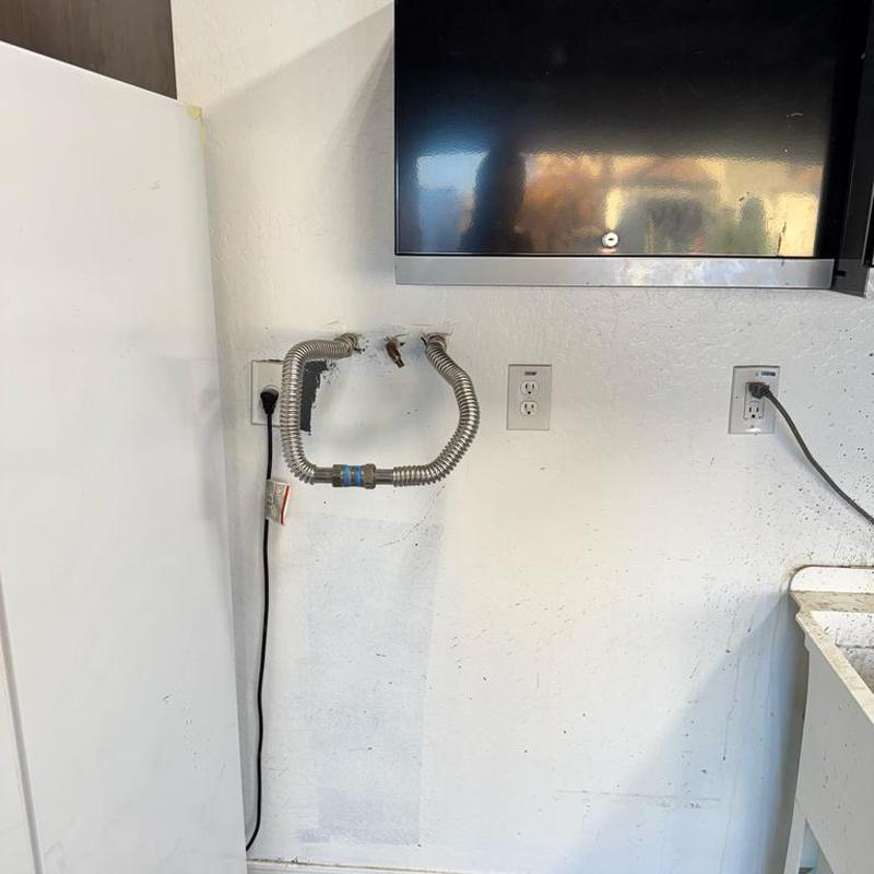 Green Fusion 1500 water softener steel flex line installation