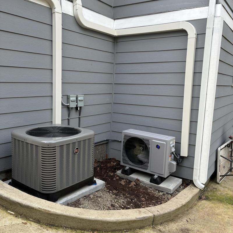 Friedrich mini split and Ruud AC units installed outside Friedrich mini split and Ruud AC units installed outside