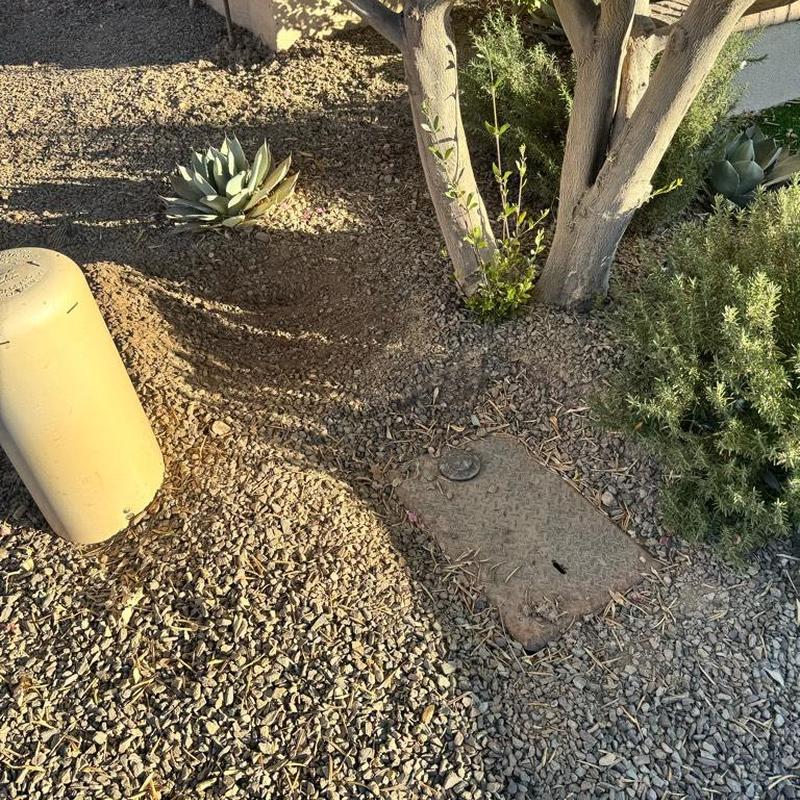 Pressure regulating valve installation with root cutting Pressure regulating valve installation with root cutting