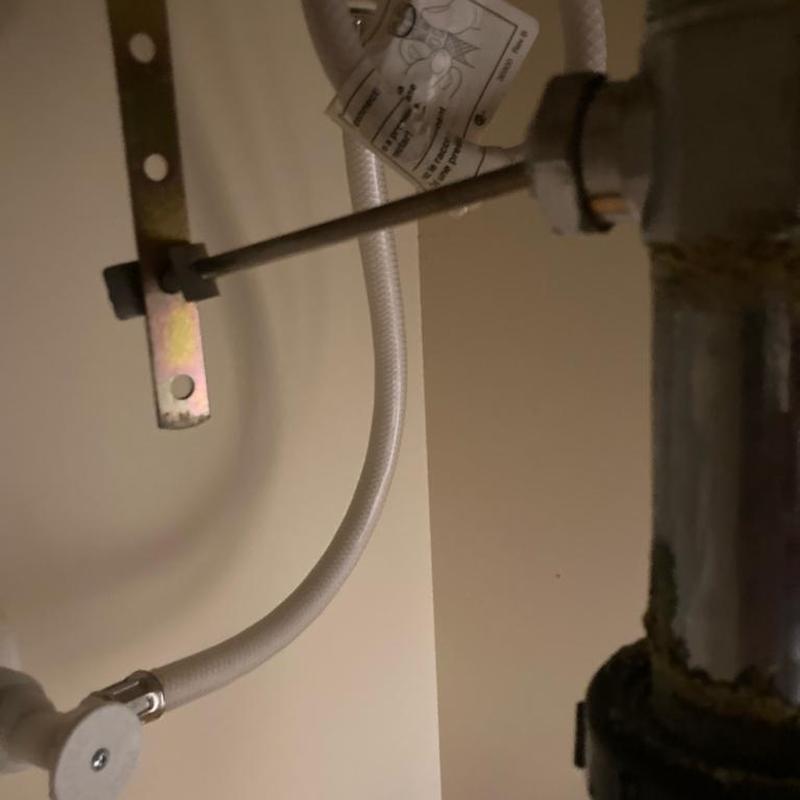Pop up Kohler drain rod and p-trap assembly