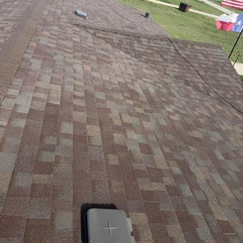 Asphalt shingle roof with new installation in Joshua, TX