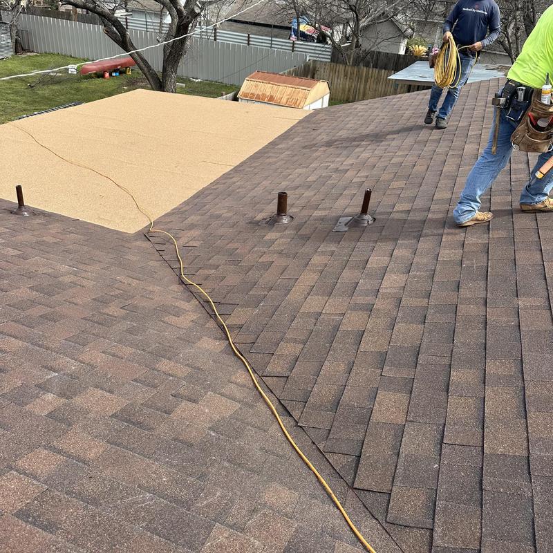 Brownwood Owens Corning architectural shingle roof installation