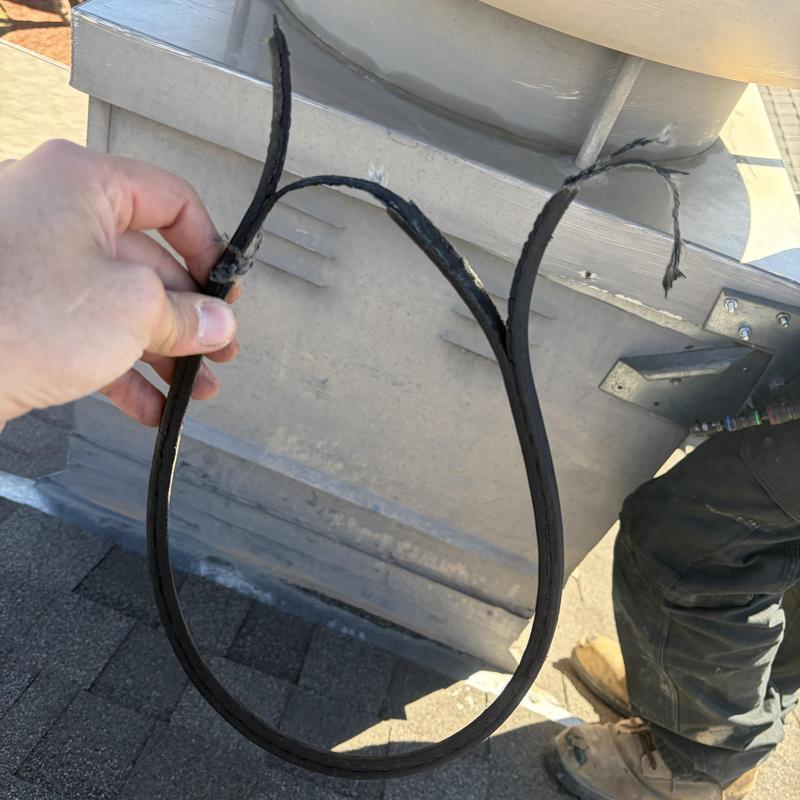 HVAC compressor wire with damaged insulation