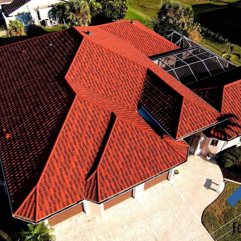 Stonecoated steel roof on Cape Coral home