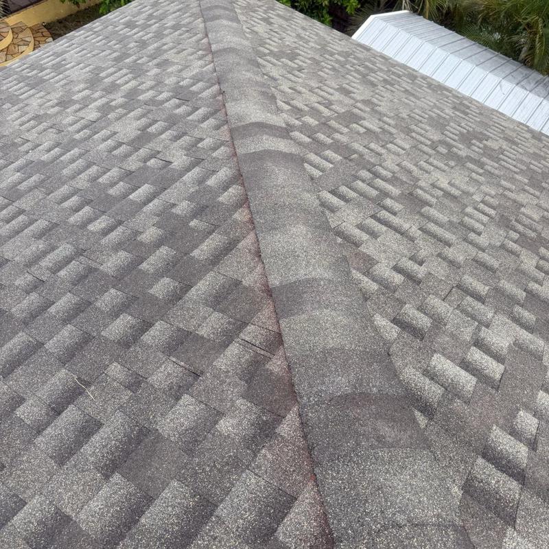 GAF shingle roof with ridge cap in Cape Coral FL