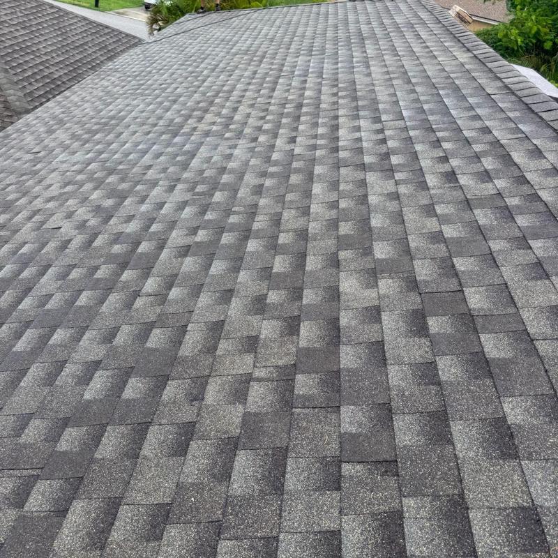 GAF shingle roof installation on residential home