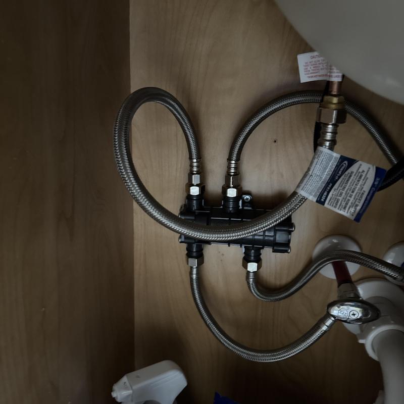 Navien tankless water heater flexible hose connections