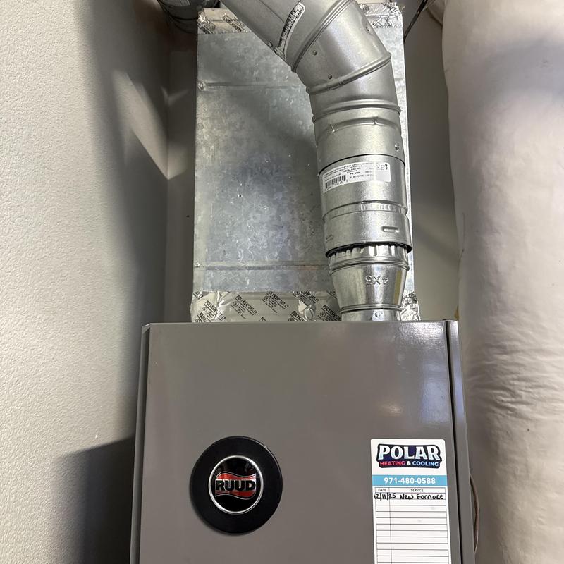 Ruud 80% gas furnace with ductwork installation Ruud 80% gas furnace with ductwork installation