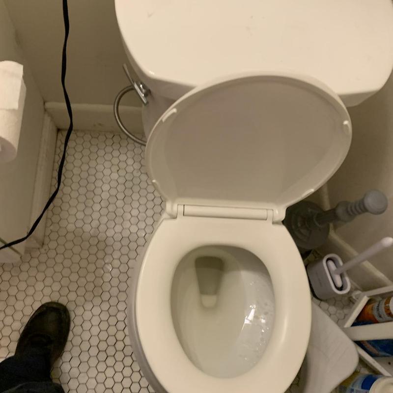 Toilet water supply line replacement and fill valve repair