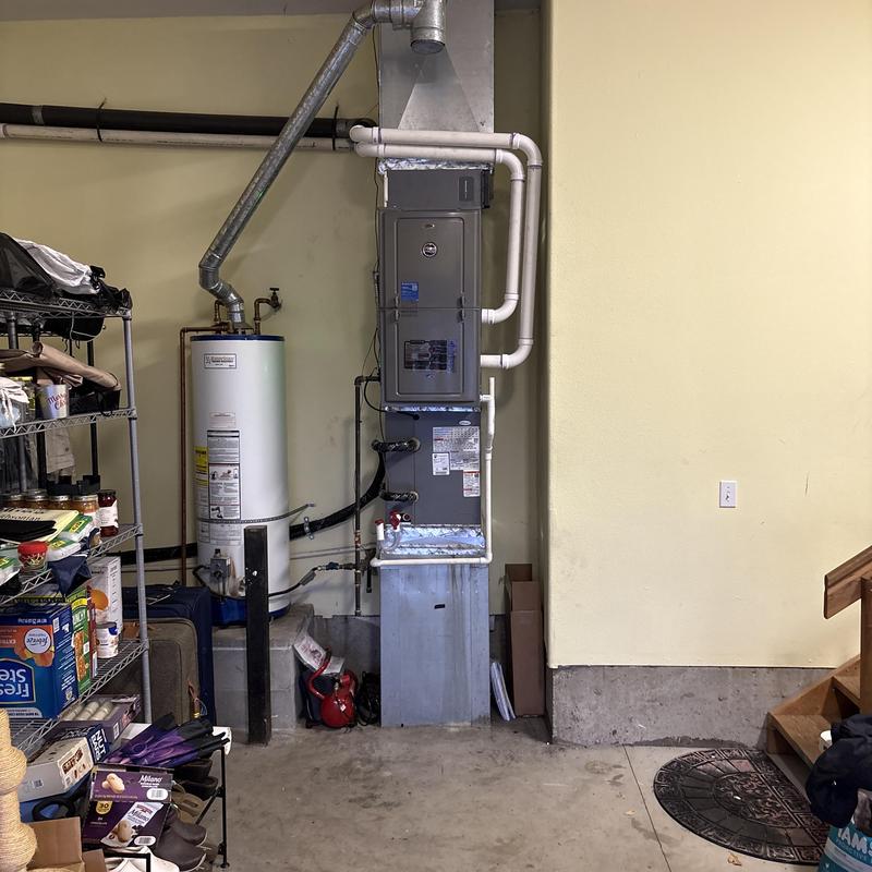 Ruud gas furnace and water heater installation Ruud gas furnace and water heater installation