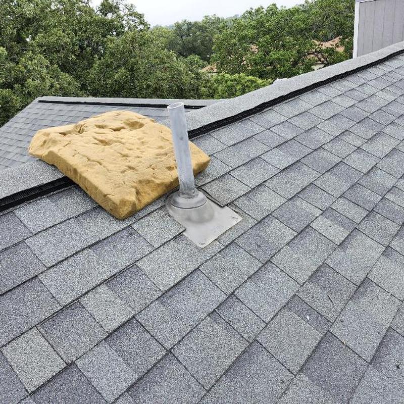 Plumbing vent boot replacement and painted on roof