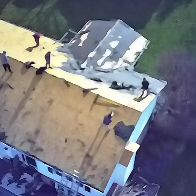 Roof decking inspection and removal of old shingles