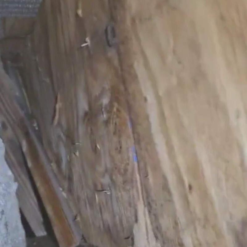 Concrete tile roof decking water damage inspection