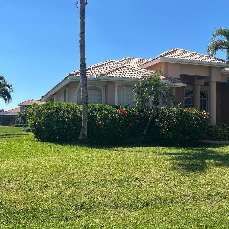 Concrete tile roof on residential home Cape Coral FL
