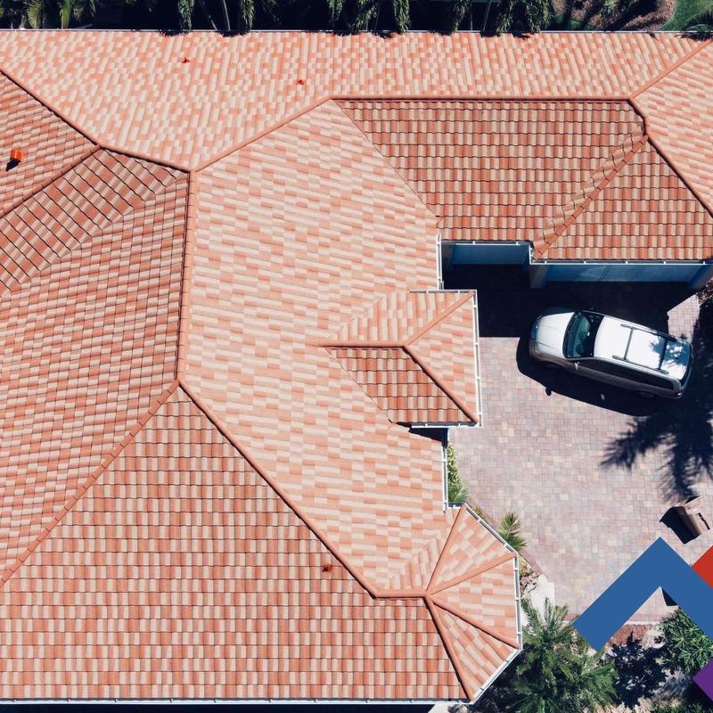 Stonecoated steel roof with tile pattern in Cape Coral