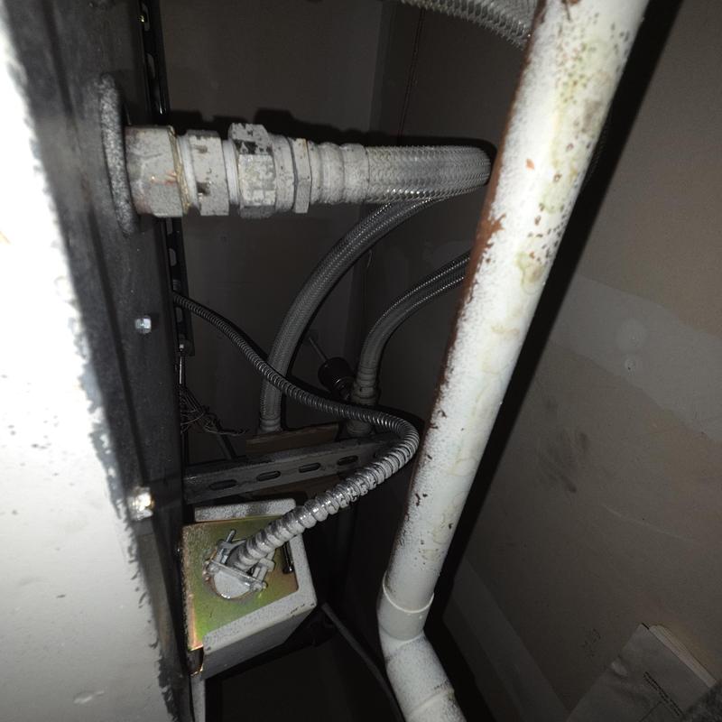 Separator unit piping and metal conduit connections