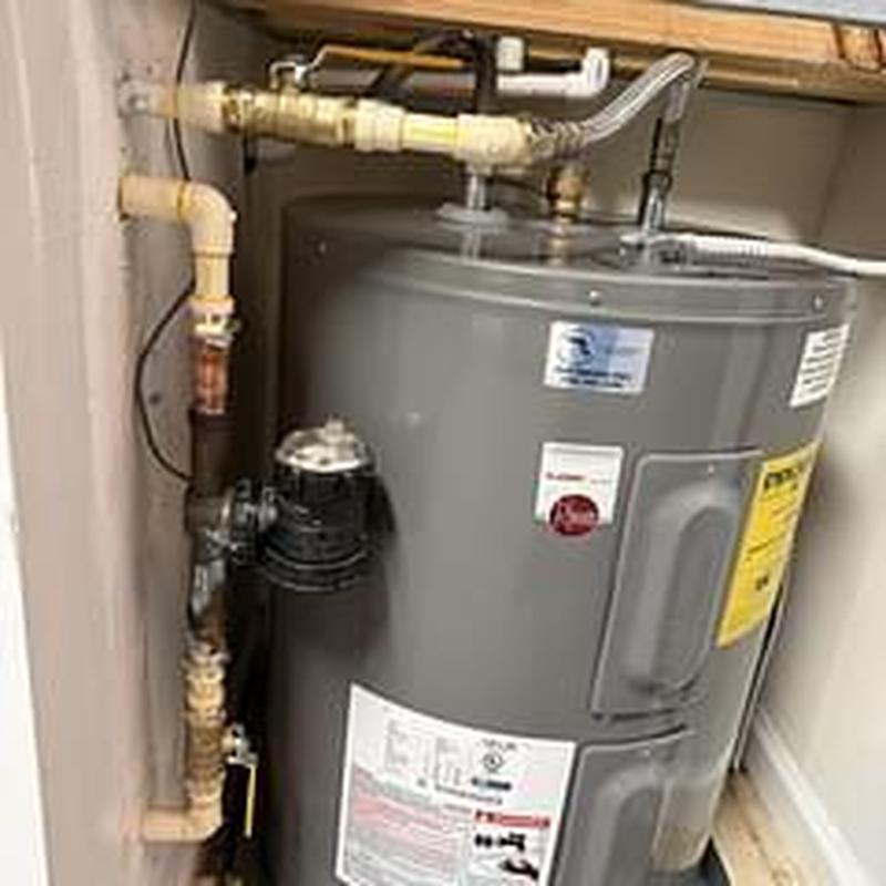 Rheem Professional 38-gallon water heater installation