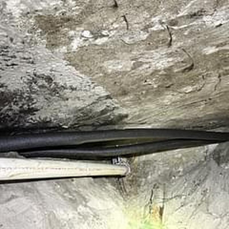 Cast iron drainage replaced with PVC piping under slab