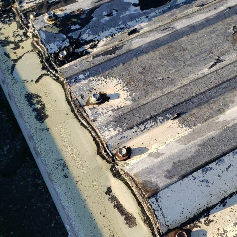 Metal roof sealing on pipe jacks and flashing screws Metal roof sealing on pipe jacks and flashing screws