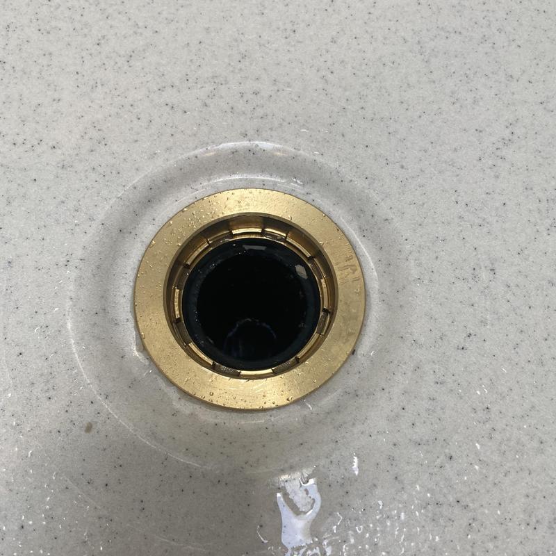 Shower drain replacement in bathroom shower pan