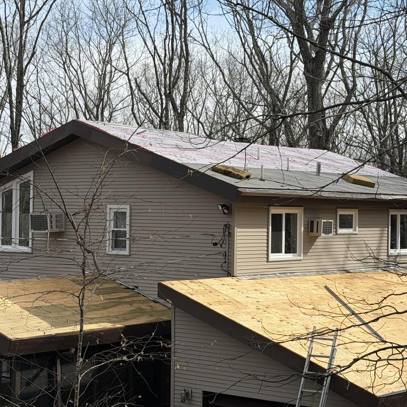 Roof decking installation on residential home in Stroudsburg Roof decking installation on residential home in Stroudsburg