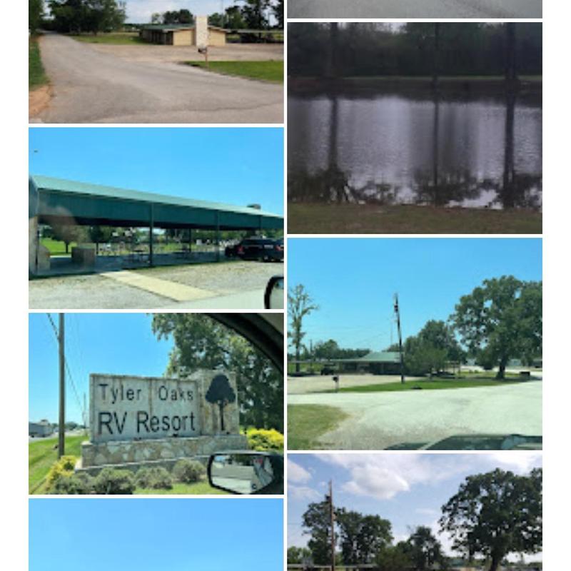 Roof hail damage at Tyler Oaks RV Resort parking area