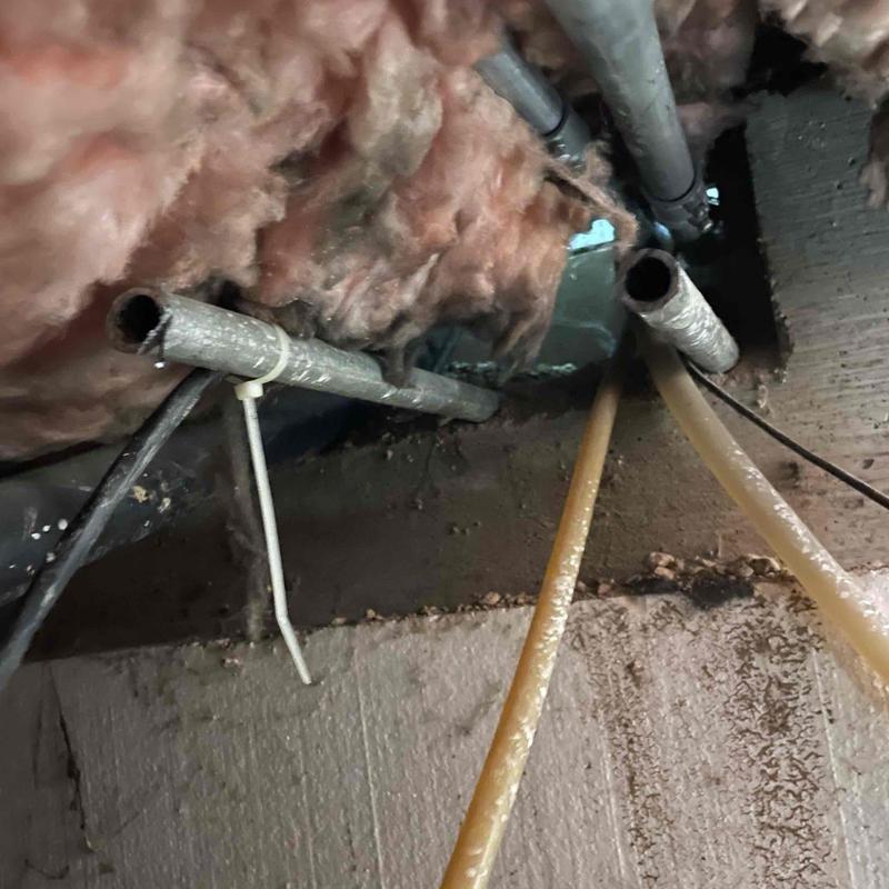 Galvanized water pipes and new PEX tubing installation