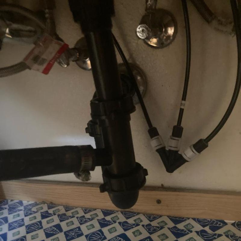 Bathroom sink angle stop valves and faucet hookups