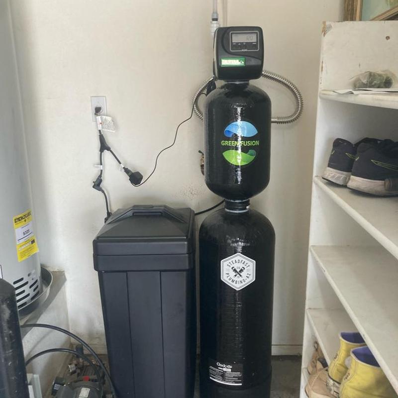 Green Fusion whole home water softener system installation
