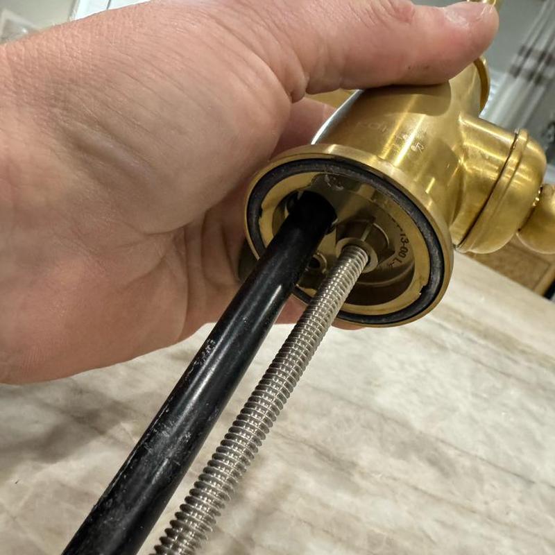 Reverse osmosis faucet mounting plate nut tightening