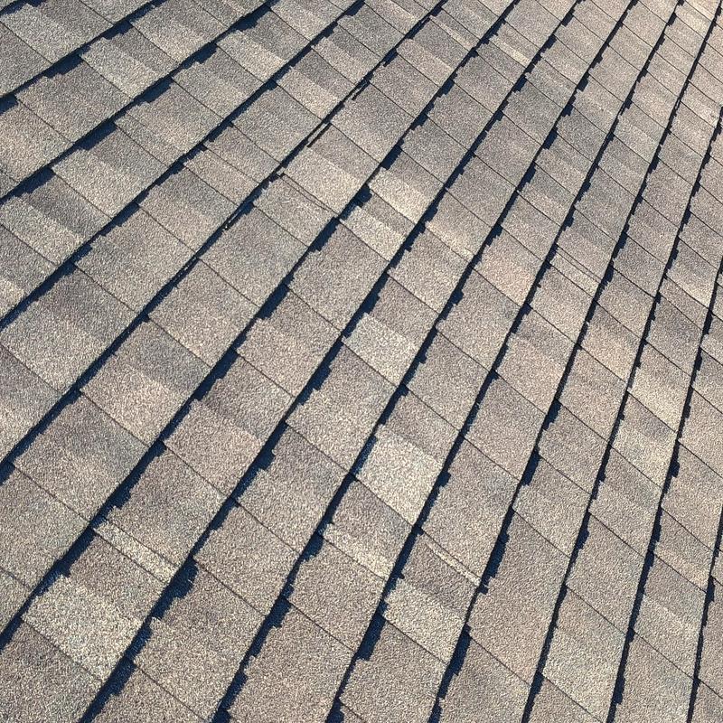 Asphalt shingle roof close-up, no storm damage visible Asphalt shingle roof close-up, no storm damage visible