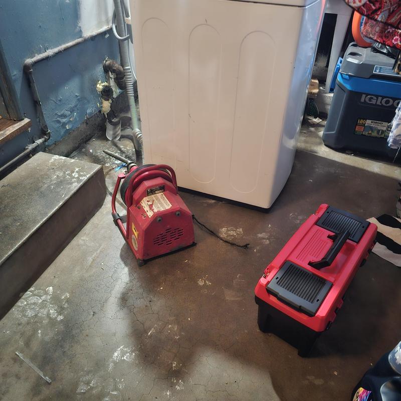 Kenmore washing machine drain pipe with cleaning machine