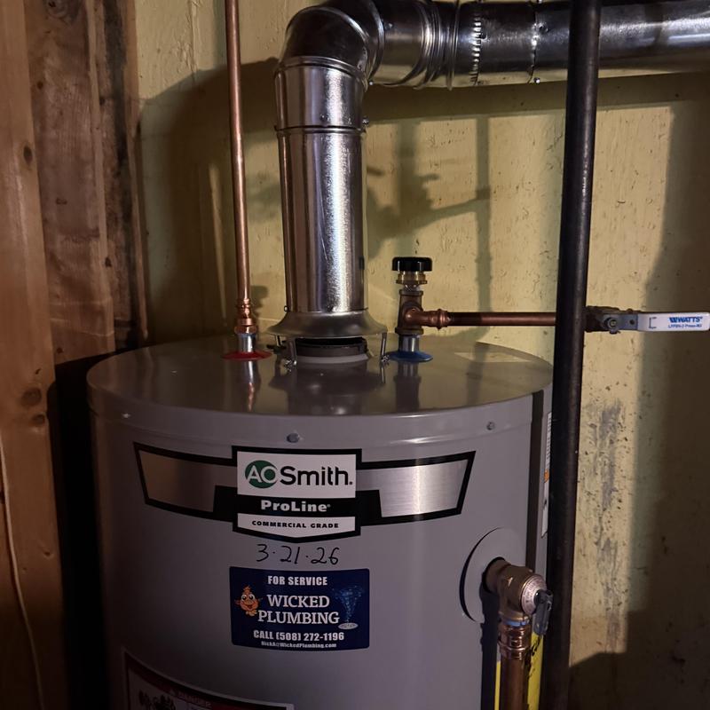 AO Smith water heater with vent pipe installation AO Smith water heater with vent pipe installation
