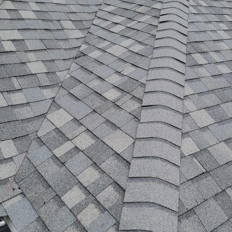 Owens Corning Duration Series shingle roof ridge detail